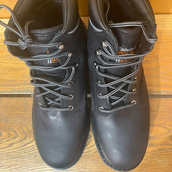 Timberland Pro Men's Industrial WATERPROOF Work Boot Black 33032 ALL SIZES - Picture 9 of 10